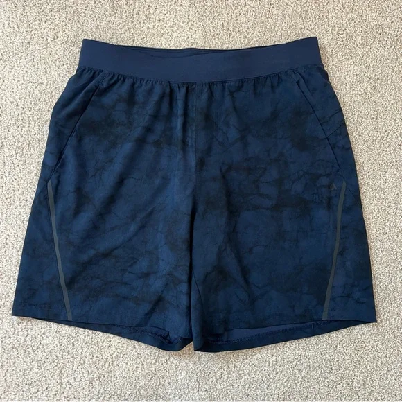 Skora & DSG Men’s Black Blue Gray Medium Workout Gym Lined Drawstring Shorts - Picture 5 of 16